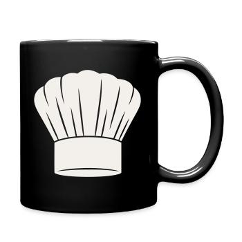 Chef's Hat - Chef Kitchen Cooking Gastronomy Chef - Full Colour Mug - black - Right