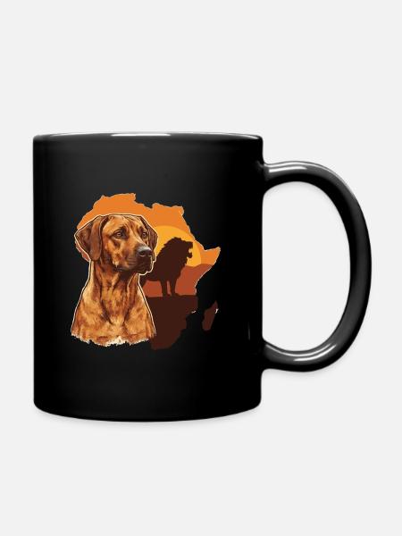 Rhodesian Ridgeback  - Tasse einfarbig - Schwarz