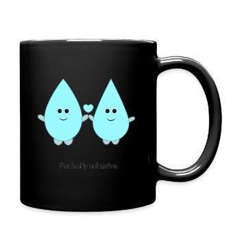 Perfectly Cohesive Water Drops - Full Colour Mug - black - Right