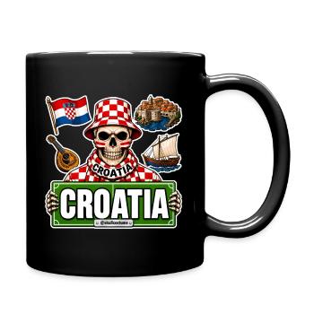 SkullCostume World Edition: Croatia - Full Colour Mug - black - Right