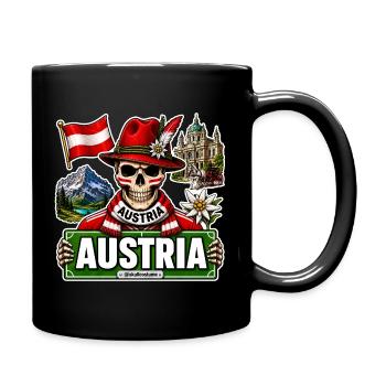 SkullCostume Édition mondiale : Autriche - Mug uni - noir - Droite