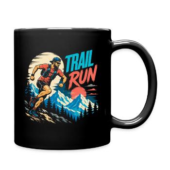 course sur sentier - Mug uni - noir - Droite