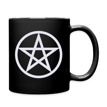 Pentagram Pentacle Witch Magic Occult Symbol - Full Colour Mug - black - Right