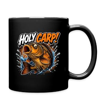Pêche à la carpe Sainte Carpe - Mug uni - noir - Droite