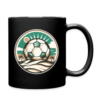 Football - Mug uni - noir - Droite