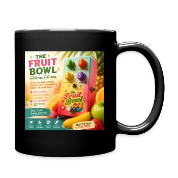 The Fruit Bowl — Parodie de pédale de guitare Fresh Tone - Mug uni - noir - Droite