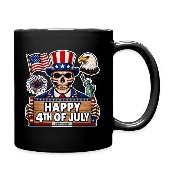 SkullCostume Special Edition: 4th of July - Full Colour Mug - black - Right