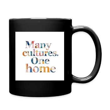 De nombreuses cultures et une même maison - Mug uni - noir - Droite