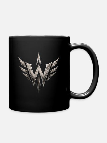 Logo_W_1000px_transparent - Full Colour Mug - black