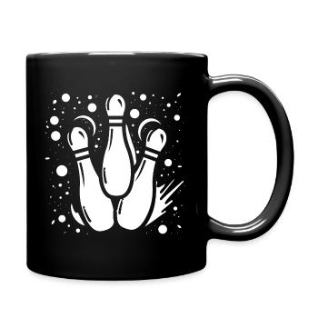 Bowling - Mug uni - noir - Droite