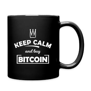 Kryptomotiv Ruhemodus: Kauf Bitcoin - Tasse einfarbig - Schwarz - Rechts