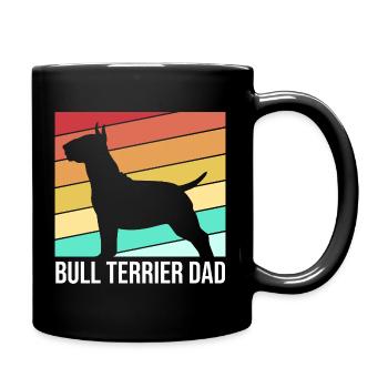 Bull terrier - Mug uni - noir - Droite