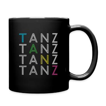 Tanz - Tasse einfarbig - Schwarz - Rechts