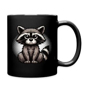 raton laveur, raton laveur, animal des bois, drôle de raton laveur - Mug uni - noir - Droite