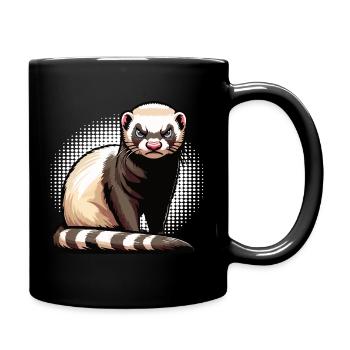 Furet Ferret Holder Furet Propriétaire - Mug uni - noir - Droite