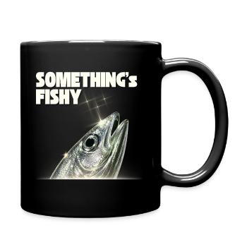 Cadeau de design artistique Poisson Brillant Poisson Cosmique - Mug uni - noir - Droite
