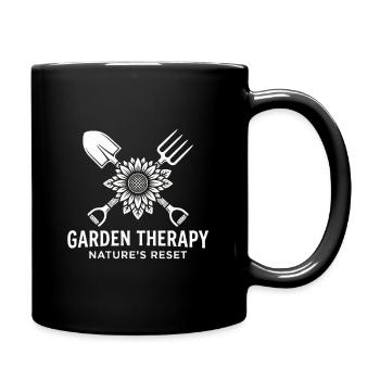 Tournesol de jardinage - Mug uni - noir - Droite