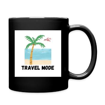 Mode Voyage Conception de plages tropicales - Mug uni - noir - Droite