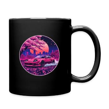 Fleur Furieuse — Âme Rotaire sous le Ciel Sakura - Mug uni - noir - Droite