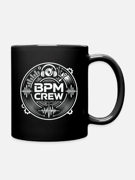 BPM Crew Soundwave - Full Colour Mug - black