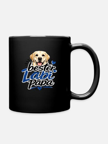 Labi Papa – Bester Labrador Vater - Tasse einfarbig - Schwarz
