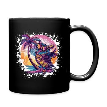 Vacances d’été Owl - Mug uni - noir - Droite