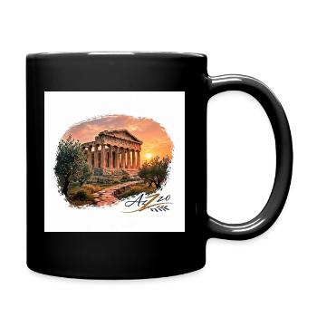 Designer Azzo - Temple en soirée - Mug uni - noir - Droite