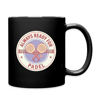 Padel prêt à être utilisé - Mug uni - noir - Droite
