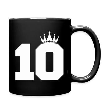 Royal Ten avec couronne - Mug uni - noir - Droite
