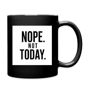 Non, pas aujourd’hui, citation drôle - Mug uni - noir - Droite