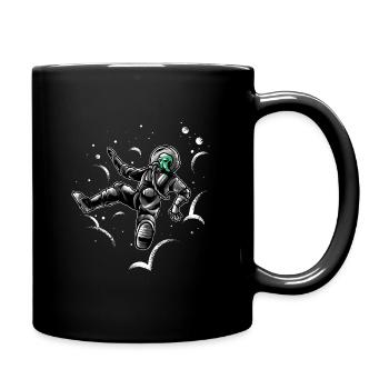 Illustration spatiale d’astronaute extraterrestre - Mug uni - noir - Droite