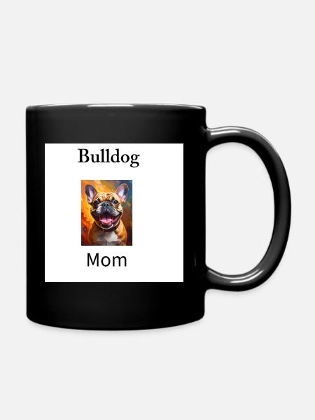 Feu couleur de la Maman Bulldog - Mug uni - noir