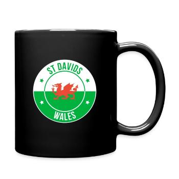 Emblème du Dragon gallois de St Davids - Mug uni - noir - Droite