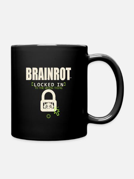 Brainrot Locked In - Full Colour Mug - black