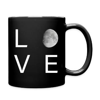 Minimal Lunar Love - Full Colour Mug - black - Right