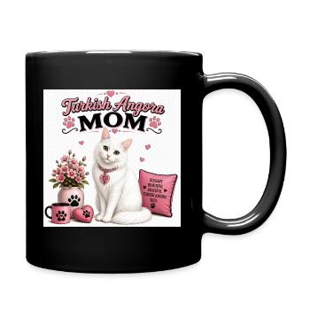 Turkish Angora Mom - Full Colour Mug - black - Right