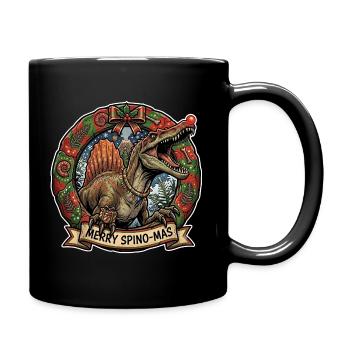 Spinosaurus Christmas - Full Colour Mug - black - Right