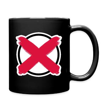 Election call: Make your cross! - Full Colour Mug - black - Right