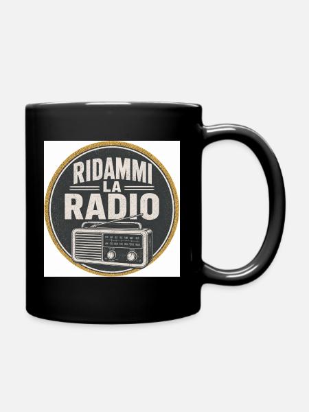 Give me back the Vintage Radio - Full Colour Mug - black