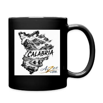 Azzo Calabria Skizzenkarte  - Tasse einfarbig - Schwarz - Rechts
