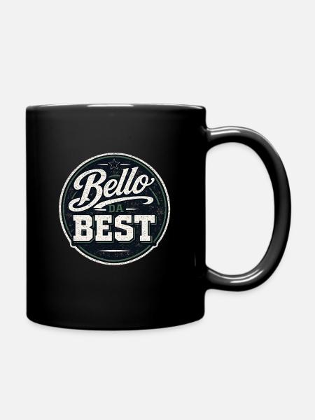 Bello Da Best: Vintage Badge - Full Colour Mug - black