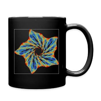 Fleur orbitale – Attracteur étrange - Mug uni - noir - Droite