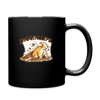 Diggin Life Dog Mud - Tasse einfarbig - Schwarz - Rechts