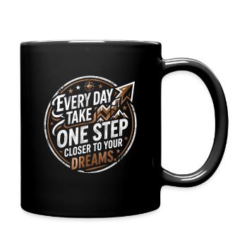 A dream step - Full Colour Mug - black - Right