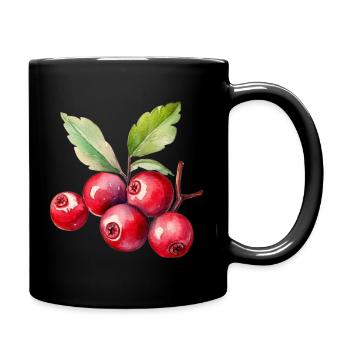 Cranberry Kostüm Karneval Fasching Rot Cranberries - Tasse einfarbig - Schwarz - Rechts