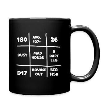 Dart-BingDartGo - Tasse einfarbig - Schwarz - Rechts