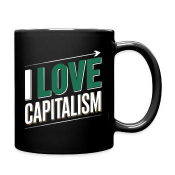 J’adore le capitalisme Entrepreneurs Actions Capitalisme - Mug uni - noir - Droite