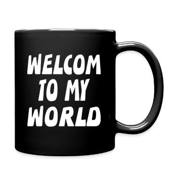 Bienvenue - Mug uni - noir - Droite
