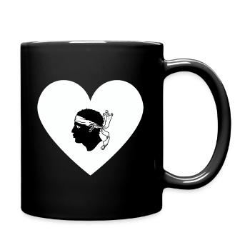 Korsika-Liebe - Tasse einfarbig - Schwarz - Rechts
