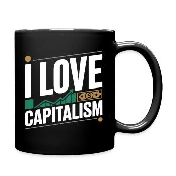 J’adore le capitalisme Entrepreneurs Actions Capitalisme - Mug uni - noir - Droite